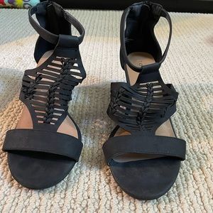 Black Torrid wedge sandals